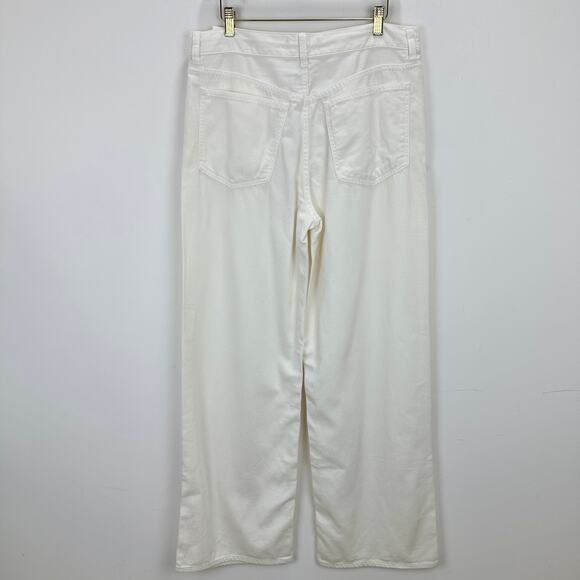 Madewell Low Slung Baggy Jean Airy Denim Vintage Canvas White Relaxed US 29 NWT - Picture 11 of 16